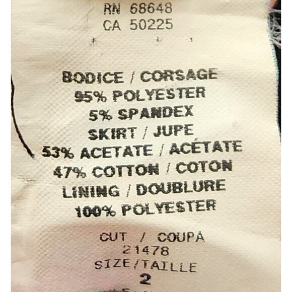 A.B.S. Allen Schwartz Black Crisscross Pleated Bodice Fit N Flare Mini Dress 2 - Picture 5 of 5